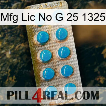 Mfg Lic No G 25 1325 new09